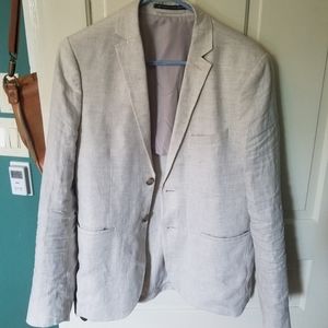 Mens H&M 2-piece slim fit linen suit 38R 34R